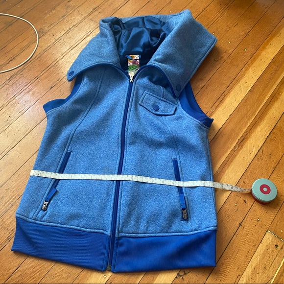 Burton Dryride blue hooded vest, women’s M - Picture 6 of 11